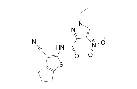 N-(3-cyano-5,6-dihydro-4H-cyclopenta[b]thien-2-yl)-1-ethyl-4-nitro-1H-pyrazole-3-carboxamide