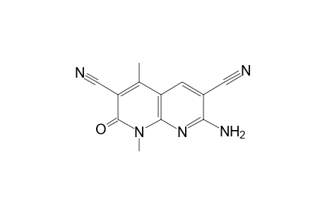 7-Amino-3,6-dicyano-1,4-dimethyl-(1H)-1,8-naphthyridine-2-one