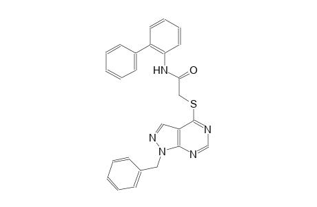 2-[(1-benzyl-1H-pyrazolo[3,4-d]pyrimidin-4-yl)sulfanyl]-N-[1,1'-biphenyl]-2-ylacetamide