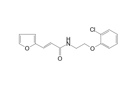 Propenamide, N-[2-(2-chlorophenoxy)ethyl]-3-(2-furyl)-