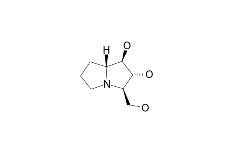 HYACINTHACINE-A2;(1R,2R,3R,7AR)-3-(HYDROXYMETHYL)-HEXAHYDRO-1H-PYRROLIZINE-1,2-DIOL