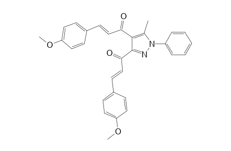 (E,E)-1,1'-(5-Methyl-1-phenyl-1H-pyrazole-3,4-diyl)bis(3-(4-methoxyphenyl)prop-2-en-1-one)