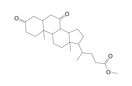 5.alpha.-Cholan-24-oic acid, 3,7-dioxo-, methyl ester
