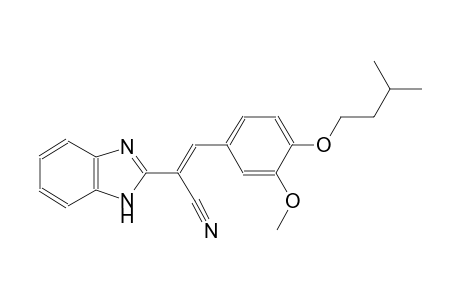 (E)-2-(1H-benzimidazol-2-yl)-3-(4-isoamoxy-3-methoxy-phenyl)acrylonitrile
