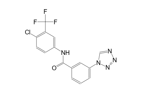 benzamide, N-[4-chloro-3-(trifluoromethyl)phenyl]-3-(1H-tetrazol-1-yl)-