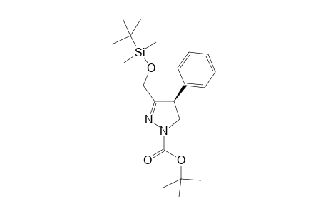 (-)-(4S)-1-tert-Butoxycarbonyl-3-tert-butyldimethylsilyloxymethyl-4,5-dihydro-4-phenyl-1H-prazole