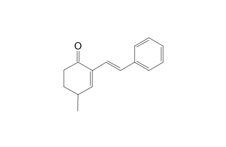 (E)-4-Methyl-2-styrylcyclohex-2-enone
