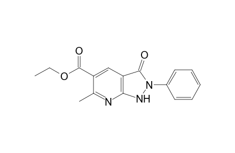 2,3-dihydro-6-methyl-3-oxo-2-phenyl-1H-pyrazolo[3,4-b]pyridine-5-carboxylic acid, ethyl ester