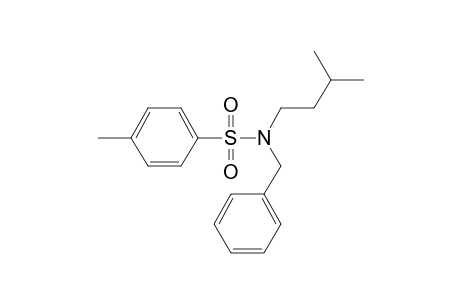 Benzenesulphonamide, 4-methyl-N-benzyl-N-(3-methylbutyl)-