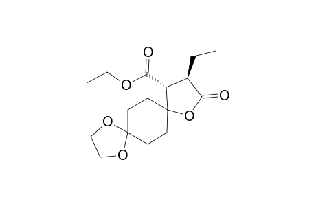 trans-4,4-(Ethylenedioxy)cyclohexanespro-4'-[3'-(ethoxycarbonyl)-2'-ethyl-4'-butanolide]