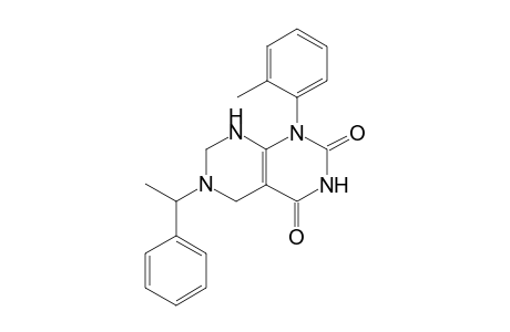 Pyrimido[4,5-d]pyrimidine-2,4(1H,3H)-dione, 5,6,7,8-tetrahydro-1-(2-methylphenyl)-6-(1-phenylethyl)-