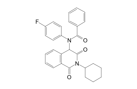 N-(2-Cyclohexyl-1,3-dioxo-1,2,3,4-tetrahydro isoquinolin-4-yl)-N-(4-fluorophenyl)benzamide