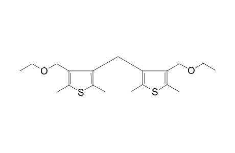 4,4'-Methylenebis(thiophene-3-methanol), 2,2',5,5'-tetramethyl-, diethyl ether