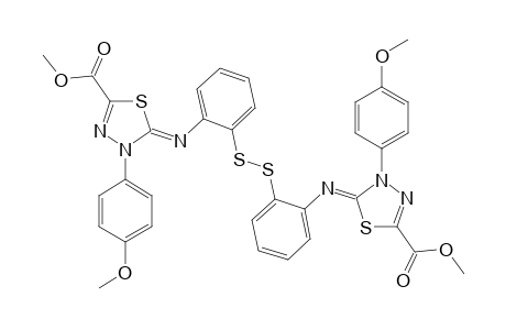 BIS-[2-(5-METHOXYCARBONYL-3-PARA-METHOXYPHENYL-1,3,4-THIADIAZOL-2-YLIDENEAMINO)-PHENYL]-DISULFIDE