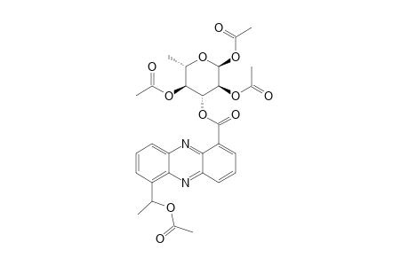 .alpha.-L-Glucopyranose, 6-deoxy-,1,2,4-triacetate 3-[6-[1-(acetoxy)ethyl]-1-phenazinecarboxylate]