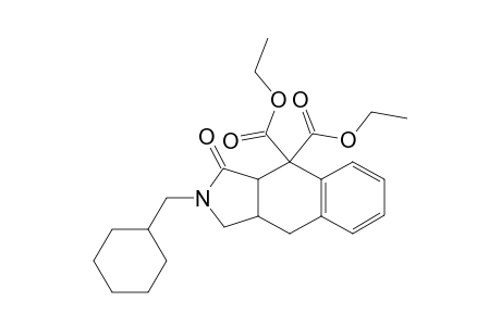 diethyl 2-(cyclohexylmethyl)-3-oxo-1,3a,9,9a-tetrahydrobenzo[f]isoindole-4,4-dicarboxylate