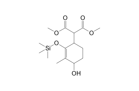 2-(4-hydroxy-3-methyl-2-trimethylsilyloxy-1-cyclohex-2-enyl)propanedioic acid dimethyl ester