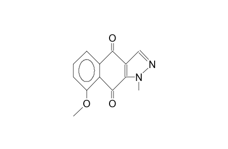 8-Methoxy-1-methyl-benz(F)indazole-4,9-dione
