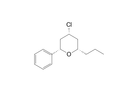 2H-Pyran, 4-chlorotetrahydro-2-phenyl-6-propyl-, (2.alpha.,4.alpha.,6.alpha.)-