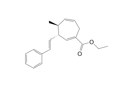Ethyl trans-4-methyl-3-((E)-2-phenylethenyl)cyclohepta-1,5-diene-1-carboxylate