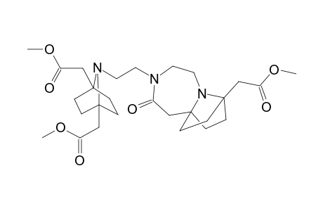 1-[1,4-bis(metrhoxycarbonylmethyl)-7-azabicyclo[2,2,1]hept-7-yl]-2-{10-(methoxcarbonylmethyl)-7,10-ethano-1,4-diazabicyclo[5.3.0]dcane-5-one]ethane