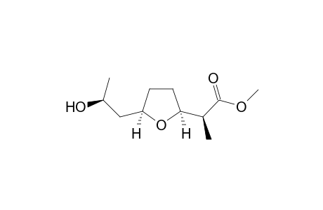 (2S)-2-[(2S,5R)-5-[(2S)-2-hydroxypropyl]-2-oxolanyl]propanoic acid methyl ester