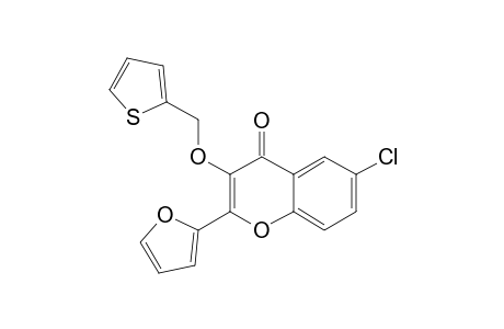 6-CHLORO-2-(2'-FURYL)-3-[(THIOPHEN-2-YL)-METHOXY]-4-OXO-4H-1-BENZOPYRAN