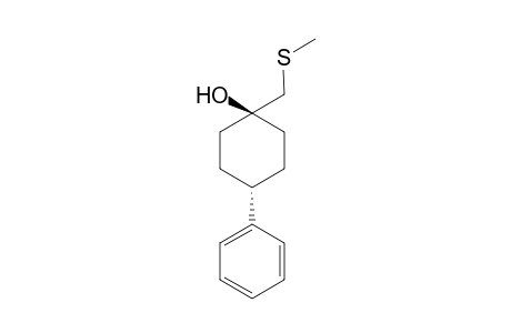 trans-1-Methylsulfanylmethyl-4-phenylcyclohxanol