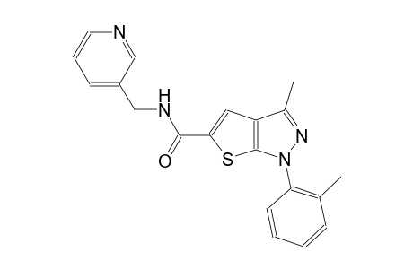 3-methyl-1-(2-methylphenyl)-N-(3-pyridinylmethyl)-1H-thieno[2,3-c]pyrazole-5-carboxamide