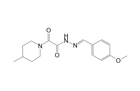 1-piperidineacetic acid, 4-methyl-alpha-oxo-, 2-[(E)-(4-methoxyphenyl)methylidene]hydrazide