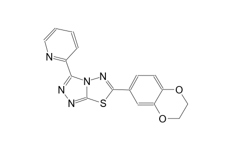 [1,2,4]triazolo[3,4-b][1,3,4]thiadiazole, 6-(2,3-dihydro-1,4-benzodioxin-6-yl)-3-(2-pyridinyl)-
