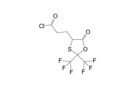 3-[2',2'-bis(Trifluoromethyl)-5'-oxo-1',3'-oxathiolan-4'-yl]-propionyl Chloride