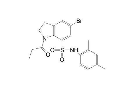 5-bromo-N-(2,4-dimethylphenyl)-1-propionyl-7-indolinesulfonamide