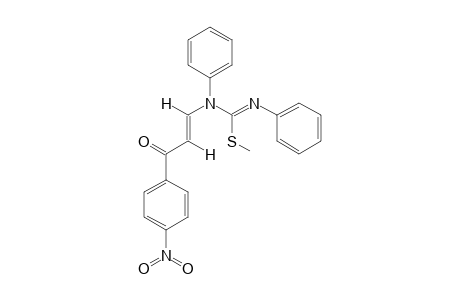 N-[(E)-3-(4-NITROPHENYL)-3-OXO-PROPENYL]-N-PHENYL-N-[PHENYLIMINO-METHYLTHIO]-METHYL-AMINE