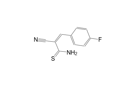 (2Z)-2-cyano-3-(4-fluorophenyl)-2-propenethioamide