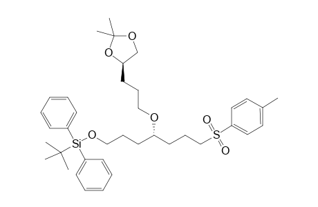 4(S)-1-((tert-Butyldiphenylsilyl)oxy)-4-[1(S)-1-(4(R)-2,2-dimethyl[1,3]dioxolan-4-yl])propoxy]-7-(tolyl-4-sulfonyl)heptane