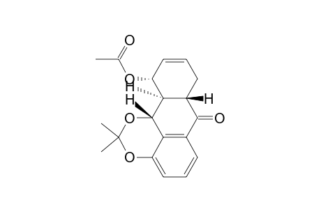 1-Acetoxy-8,9-(isopropylidenedioxy)-10-oxo-1(R*),4,4a(S*),9(R*),9a(R*),10-hexahyroanthracene