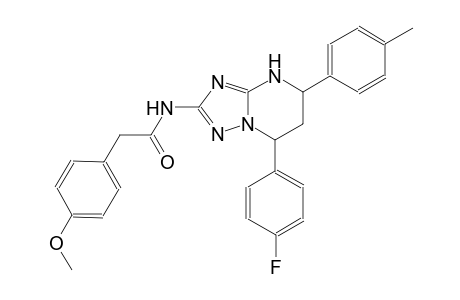 N-[7-(4-fluorophenyl)-5-(4-methylphenyl)-4,5,6,7-tetrahydro[1,2,4]triazolo[1,5-a]pyrimidin-2-yl]-2-(4-methoxyphenyl)acetamide