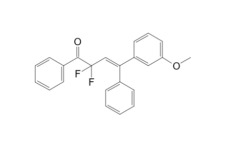(E)-2,2-difluoro-4-(3-methoxyphenyl)-1,4-diphenylbut-3-en-1-one