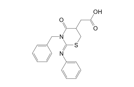 2-[3-Benzyl-4-oxo-2-(phenylimino)-1,3-thiazinan-5-yl]-acetic Acid