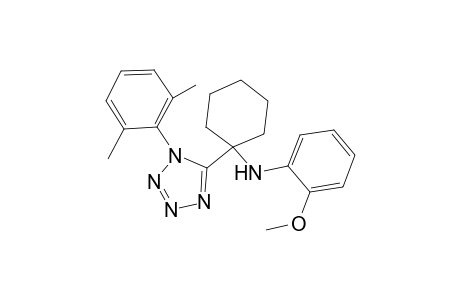 N-[1-[1-(2,6-dimethylphenyl)-1,2,3,4-tetrazol-5-yl]cyclohexyl]-2-methoxy-aniline