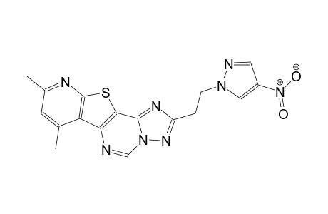 7,9-dimethyl-2-[2-(4-nitro-1H-pyrazol-1-yl)ethyl]pyrido[3',2':4,5]thieno[2,3-e][1,2,4]triazolo[1,5-c]pyrimidine