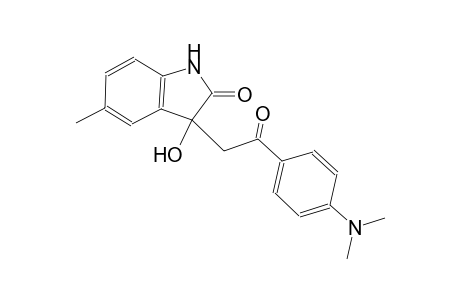 3-{2-[4-(dimethylamino)phenyl]-2-oxoethyl}-3-hydroxy-5-methyl-1,3-dihydro-2H-indol-2-one