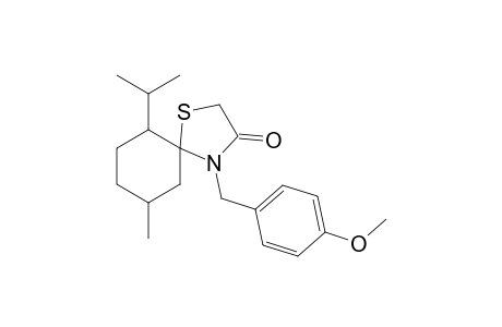 4-(4'-Methoxybenzyl)-6-isopropyl-9-methyl-1-thia-4-azaspiro[4.5]decan-3-one