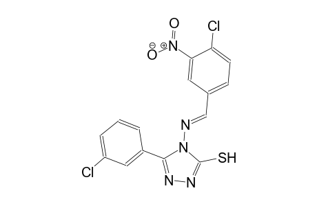 4-{[(E)-(4-chloro-3-nitrophenyl)methylidene]amino}-5-(3-chlorophenyl)-4H-1,2,4-triazole-3-thiol