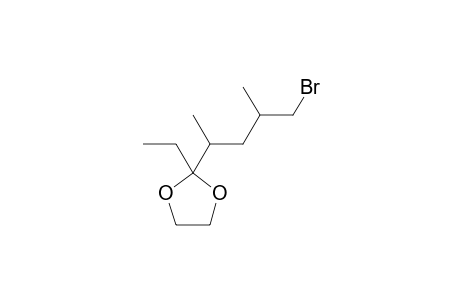 2-ethyl-2-(1,3-dimethyl-4-bromobutyl)-1,3-dioxolane