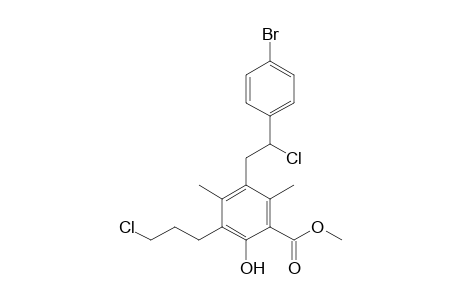 Methyl 5-[2-(4-Bromophenyl)-2-chloroethyl]-3-(3-chloropropyl)-4,6-dimethylsalicylate