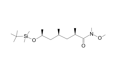 (2R,4S,6S) N-Methoxy-N-methyl-6-(tert-Butyldimethylsilyloxy)-2,4-dimethylheptamide