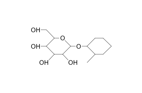 1-(2(R)-Methyl-cyclohexyl).beta.-D-glucopyranoside