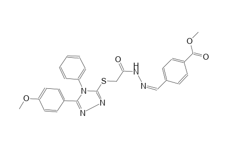 benzoic acid, 4-[(Z)-[[[[5-(4-methoxyphenyl)-4-phenyl-4H-1,2,4-triazol-3-yl]thio]acetyl]hydrazono]methyl]-, methyl ester